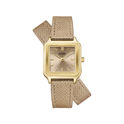 Montre CLUSE Gracieuse Petite femme cadran beige bracelet cuir beige
