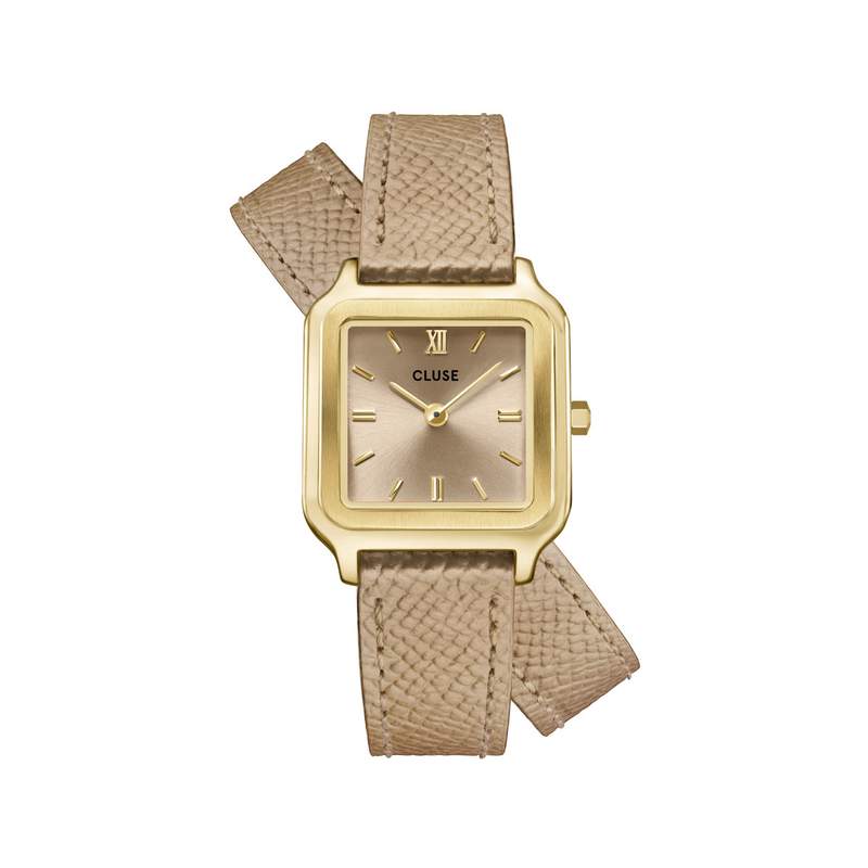 Montre CLUSE Gracieuse Petite femme cadran beige bracelet cuir beige - vue 1