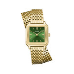 Montre CLUSE Gracieuse Petite femme cadran vert bracelet acier doré - vue 1