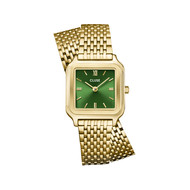 Montre CLUSE Gracieuse Petite femme cadran vert bracelet acier doré