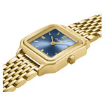 Montre CLUSE Gracieuse Petite femme cadran bleu bracelet acier doré - vue 2