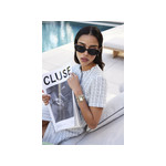 Montre CLUSE Gracieuse Petite femme cadran blanc bracelet acier bicolore - vue porté 4