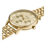 Montre CLUSE Minuit Multifunction femme cadran doré bracelet acier doré - vue 2