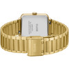 Montre CLUSE La Tétragone Multifunction femme cadran vert bracelet acier doré - vue V3