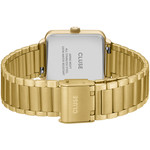 Montre CLUSE La Tétragone Multifunction femme cadran vert bracelet acier doré - vue 3