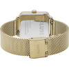 Montre CLUSE La Tétragone femme cadran vert bracelet acier doré - vue V3
