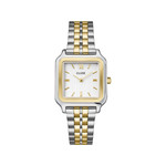 Montre CLUSE Gracieuse femme cadran blanc bracelet acier bicolore - vue 1