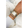 Montre CLUSE Gracieuse femme cadran blanc bracelet acier bicolore - vue Vporté 3