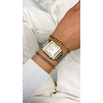 CLUSE Gracieuse ladies' watch white dial two-tone steel bracelet - view worn 3