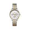 Montre CLUSE Minuit Multifunction femme cadran blanc bracelet acier bicolore - vue V1