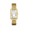 Montre CLUSE Belisenna femme cadran blanc bracelet acier doré - vue V1