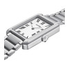 Montre CLUSE Belisenna femme cadran blanc bracelet acier gris - vue V2