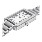 Montre CLUSE Belisenna femme cadran blanc bracelet acier gris - vue 2