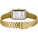 Montre CLUSE Fluette femme cadran vert bracelet acier doré - vue 3