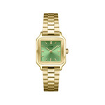 CLUSE Gracieuse Petite Women's Watch with Green Dial and Gold-Tone Steel Strap - View 1