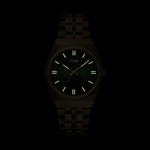 CLUSE Retro 70's ladies' watch green dial gold stainless steel bracelet - view D1