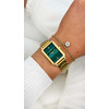 Montre CLUSE Fluette femme cadran vert bracelet acier doré - vue Vporté 3