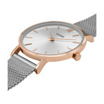 Montre CLUSE Minuit femme cadran gris bracelet acier - vue 2