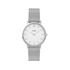 Montre CLUSE Minuit femme cadran blanc bracelet acier - vue V1