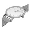 Montre CLUSE Minuit femme cadran blanc bracelet acier - vue V2