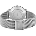 Montre CLUSE Minuit femme cadran blanc bracelet acier - vue 3