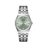 Montre CLUSE Retro 70's femme cadran vert bracelet acier - vue V1