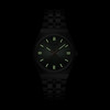 Montre CLUSE Retro 70's femme cadran vert bracelet acier - vue VD1