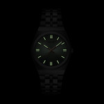 Montre CLUSE Retro 70's femme cadran vert bracelet acier - vue D1