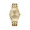 Montre CLUSE Retro 70's femme cadran doré bracelet acier doré - vue V1