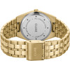 Montre CLUSE Retro 70's femme cadran doré bracelet acier doré - vue V3