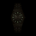 Montre CLUSE Retro 70's femme cadran doré bracelet acier doré - vue D1