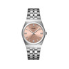 Montre CLUSE Retro 70's femme cadran rose bracelet acier - vue V1