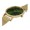 Montre CLUSE Minuit femme cadran vert bracelet acier doré - vue V2