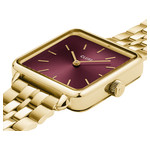 Montre CLUSE La Tétragone femme bracelet acier doré - vue 2