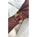 Montre CLUSE La Tétragone femme bracelet acier doré - vue porté 1