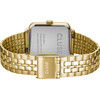 Montre CLUSE La Tétragone femme cadran rosé bracelet acier doré - vue V3