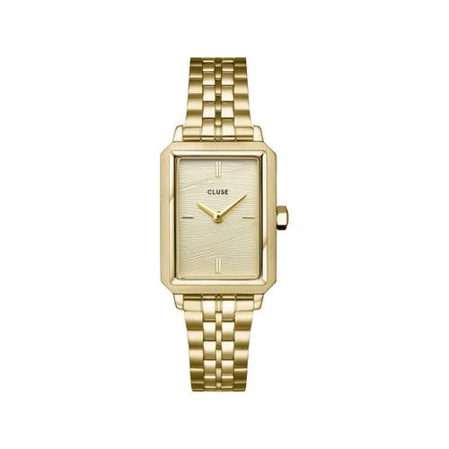 Montre CLUSE Fluette femme cadran doré bracelet acier doré