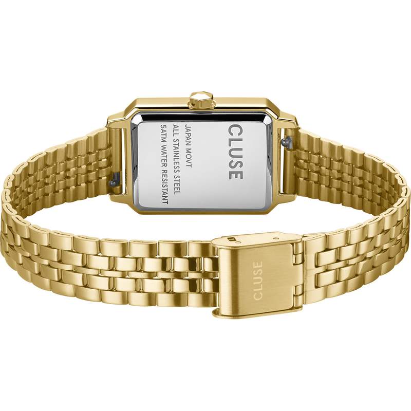 Montre CLUSE Fluette femme cadran doré bracelet acier doré - vue 3