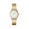 Montre CLUSE Féroce femme cadran blanc bracelet acier doré - vue V1