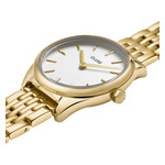 Montre CLUSE Féroce femme cadran blanc bracelet acier doré - vue 2