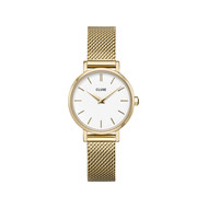 Montre CLUSE Boho Chic femme cadran blanc bracelet acier doré