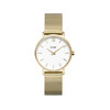 Montre CLUSE Minuit femme cadran blanc bracelet acier doré - vue V1
