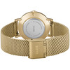 Montre CLUSE Minuit femme cadran blanc bracelet acier doré - vue V3