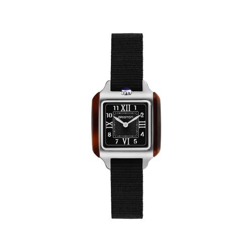 BRISTON Streamliner Kennedy women's watch black dial black nylon strap