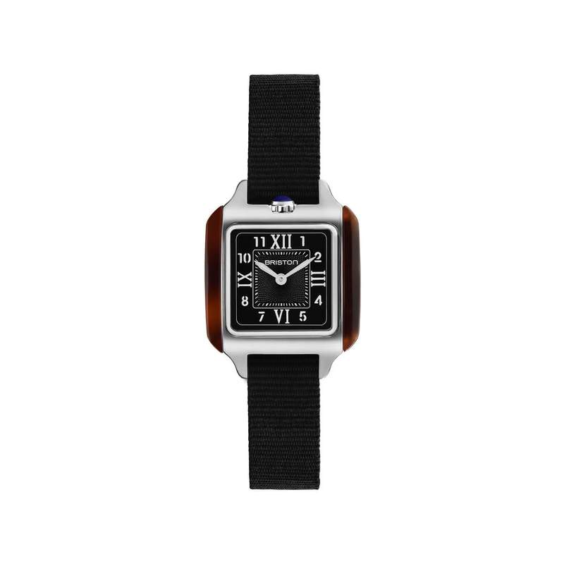 Montre BRISTON Streamliner Kennedy femme cadran noir bracelet nylon noir - vue 1
