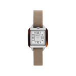 Montre BRISTON Streamliner Kennedy femme cadran blanc bracelet nylon taupe - vue 1