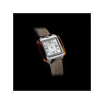 Montre BRISTON Streamliner Kennedy femme cadran blanc bracelet nylon taupe - vue 2