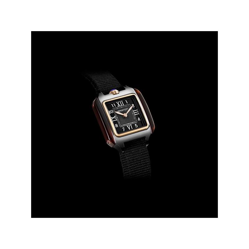 Montre BRISTON Streamliner Kennedy femme cadran noir bracelet nylon noir - vue 2
