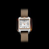 Montre BRISTON Streamliner Kennedy femme cadran blanc bracelet nylon taupe - vue VD1