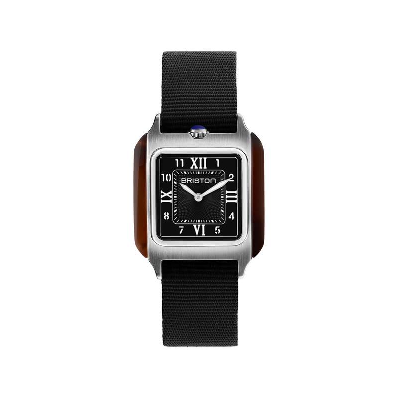 Montre BRISTON Streamliner Kennedy femme cadran noir bracelet nylon noir - vue 1